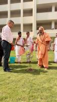 Planting a Rudraksha sapling in the courtyard arena of IIM Jammu (14th March 2026)